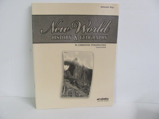 New World History Abeka Answer Key  Pre-Owned 6th Grade History Textbooks