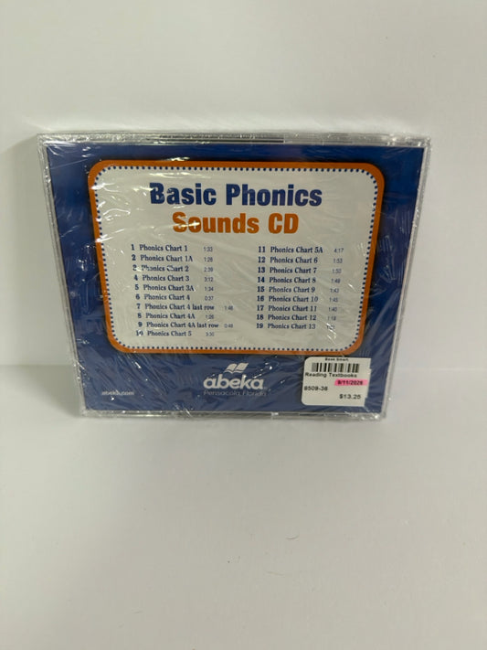 Basic Phonics Sounds CD Abeka CDs Pre-Owned Kindergarten Reading Textbooks