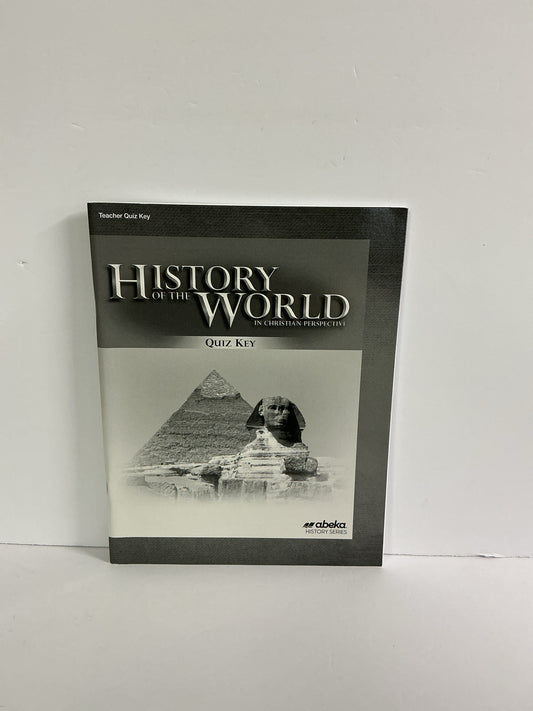 History of the World Abeka Quiz Key Pre-Owned 7th Grade History Textbooks