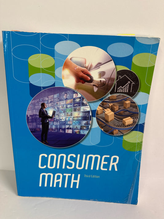 Consumer Math BJU Press Student Text  Pre-Owned 12th Grade Mathematics Textbooks