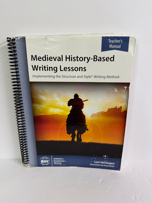Medieval History Based Writing IEW Teacher's Manual Pre-Owned IEW Writing Books