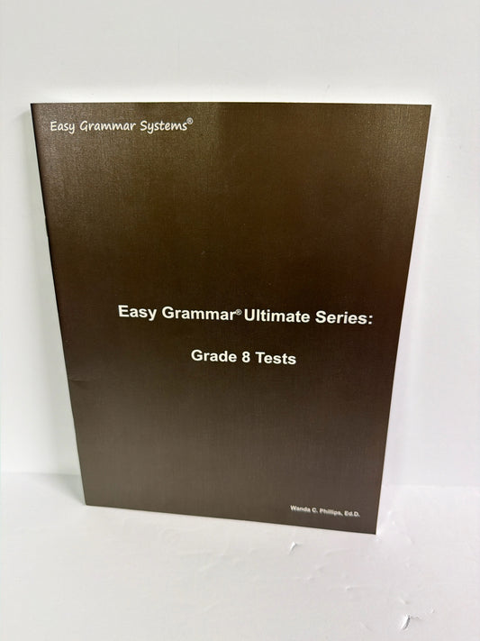 Easy Grammar Ultimate Easy Grammar Tests  Pre-Owned 8th Grade Grammar Books