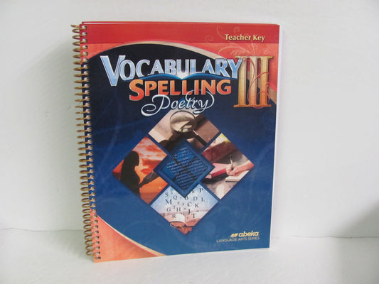 Vocabulary Spelling Poetry III Abeka 9th Grade Spelling/Vocabulary Books