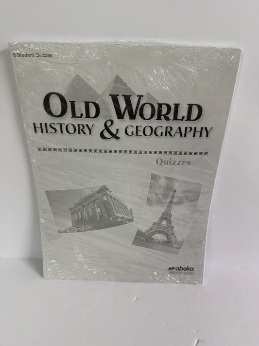 Old World History & Geography Abeka Quizzes Pre-Owned History Textbooks