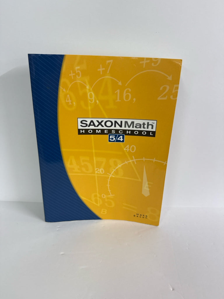 Math 54 Saxon Student Book Pre-Owned Hake 4th Grade Mathematics Textbooks