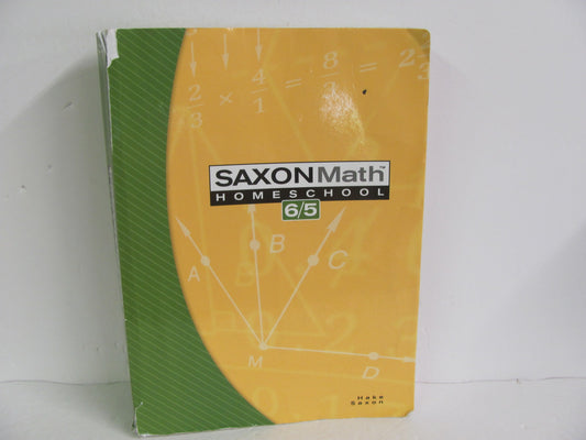Math 65 Saxon Student Book Pre-Owned 5th Grade Mathematics Textbooks