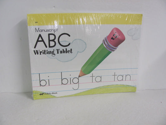 Manuscript ABC Writing Tablet Abeka Student Book Pre-Owned K4 Penmanship Books