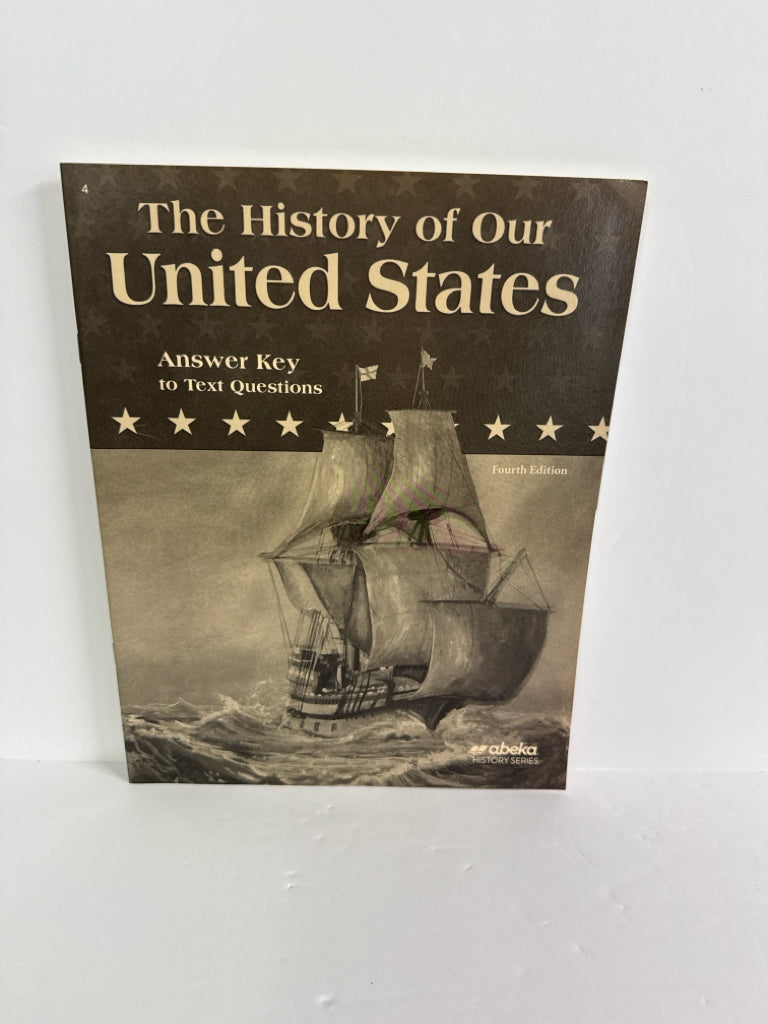 The History of Our United States Abeka Answer Key  Pre-Owned History Textbooks