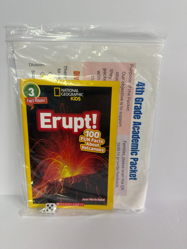 Erupt Discovery Guide National Geographic Kids Set  Pre-Owned Earth/Nature Books