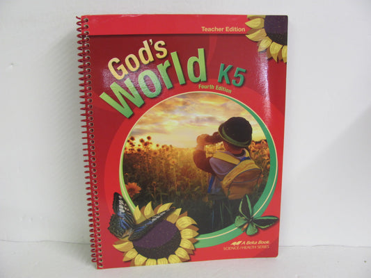 God's World Abeka Teacher Edition  Pre-Owned Kindergarten Science Textbooks