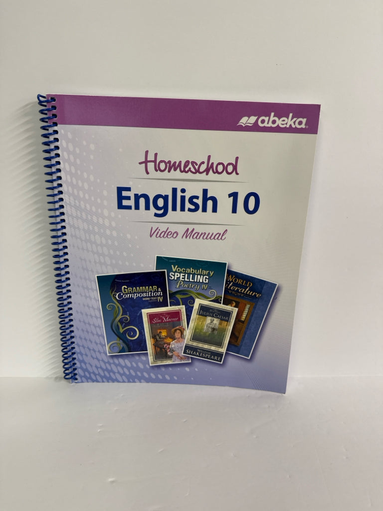 English 10 Abeka Video Manual- Pre-Owned 10th Grade Educator Resources