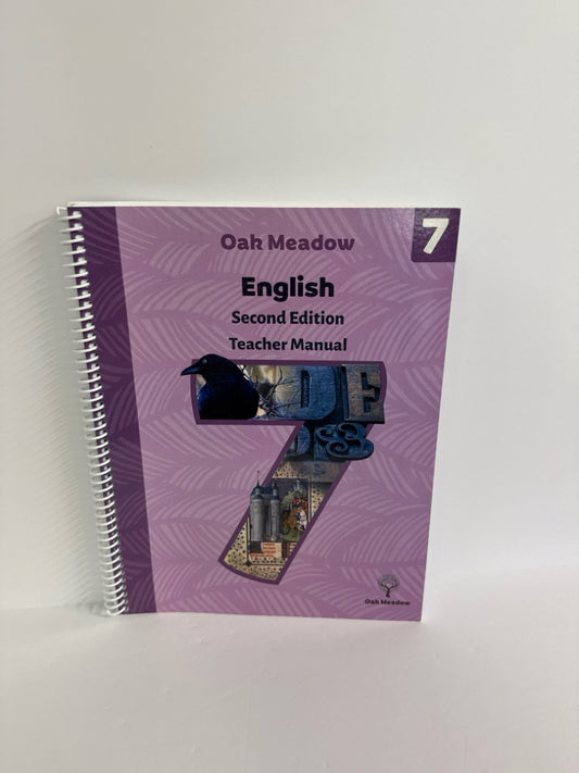 English 7 Oak Meadow Teacher Manual  Pre-Owned 7th Grade Language Textbooks