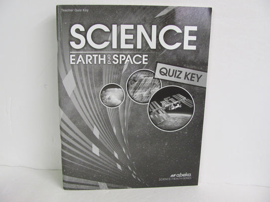 Earth and Space Abeka Quiz Key Pre-Owned 8th Grade Science Textbooks