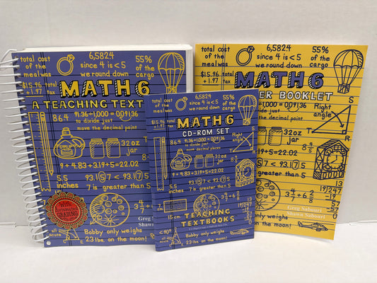 Math 6 Teaching Textbooks Set  Pre-Owned Middle School Mathematics Textbooks