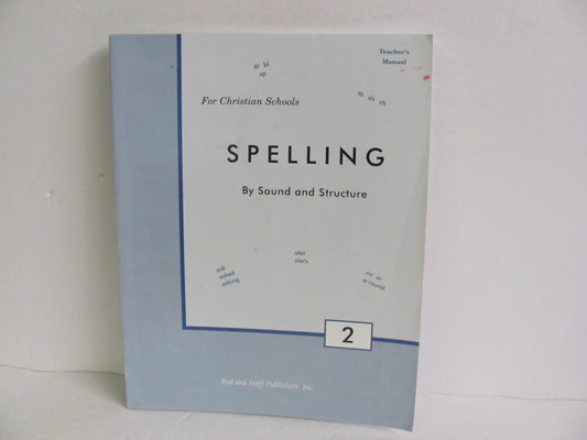 Spelling 2 Rod & Staff Teacher Manual  Pre-Owned Spelling/Vocabulary Books