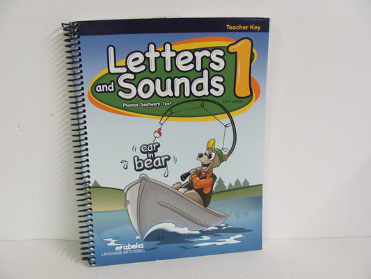 Letters and Sounds 1 Abeka Teacher Key  Pre-Owned 1st Grade Language Textbooks