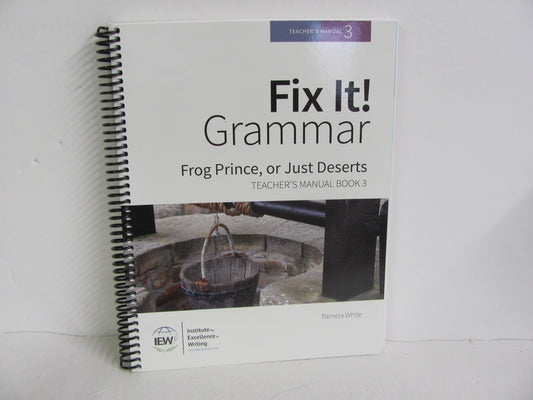 Fix It Grammar Frog Prince IEW Teacher Manual  Pre-Owned Creative Writing Books