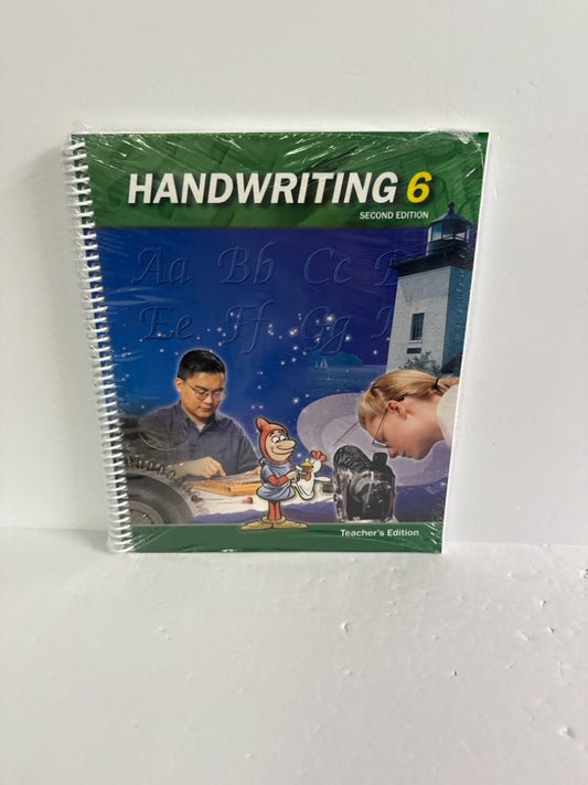 Handwriting 6 BJU Press Teacher Edition  Pre-Owned 6th Grade Language Textbooks