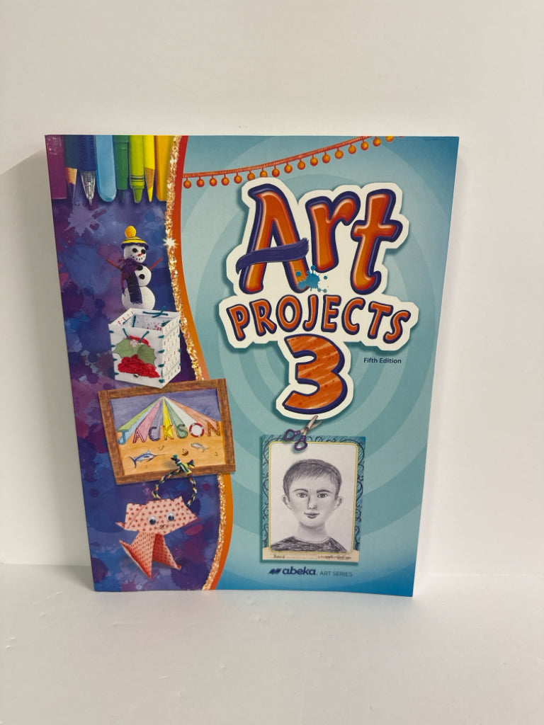 Art Projects 3 Abeka Student Book Pre-Owned 3rd Grade Art Books