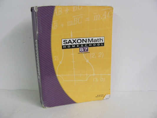 Math 87 Saxon Student Book Pre-Owned Saxon 7th Grade Mathematics Textbooks