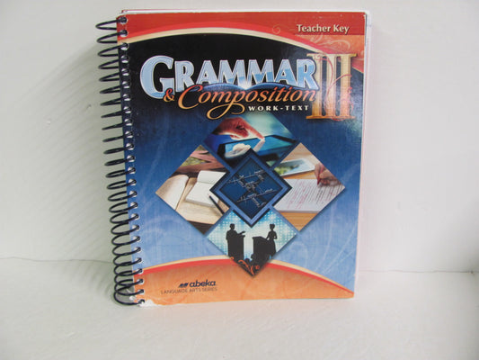 Grammar & Composition III Abeka Teacher Key  Pre-Owned Language Textbooks