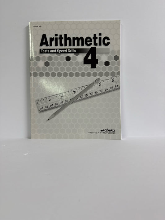 Arithmetic 4 Abeka Test/Speed Drill Key  Pre-Owned Mathematics Textbooks