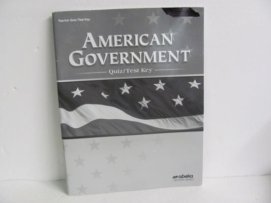 American Government Abeka Quiz/Test Key  Pre-Owned 12th Grade History Textbooks