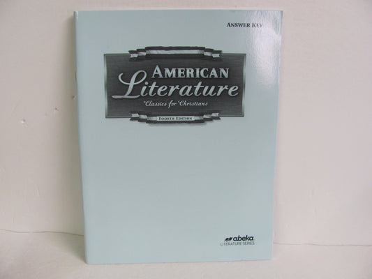 American Literature Abeka Answer Key  Pre-Owned 11th Grade Reading Textbooks