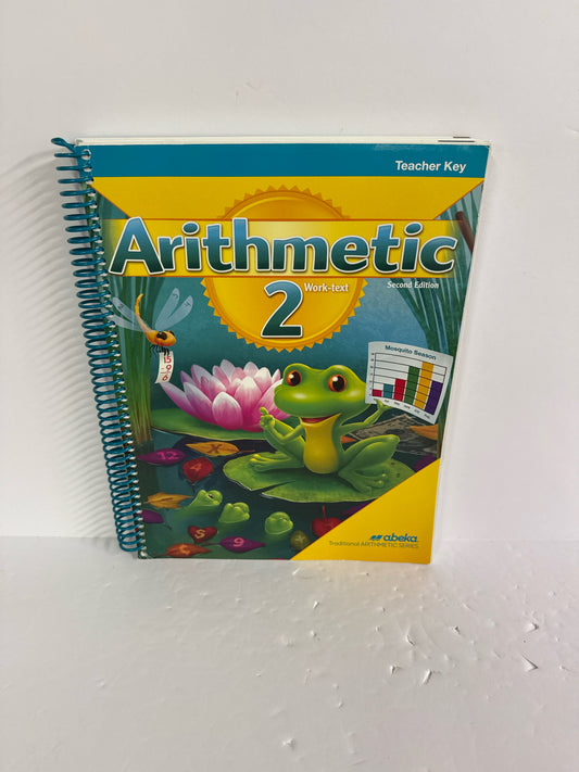 Arithmetic 2 Abeka Teacher Key  Pre-Owned 2nd Grade Mathematics Textbooks