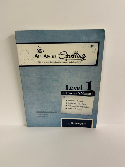 All About Spelling Level 1 All About Learning Marie Rippel Language Textbooks