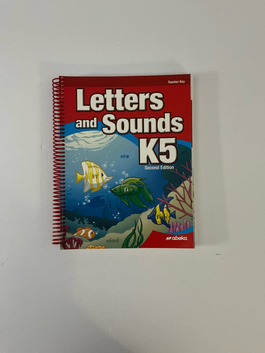 Letters and Sounds K5 Abeka Teacher Key  Pre-Owned Language Textbooks
