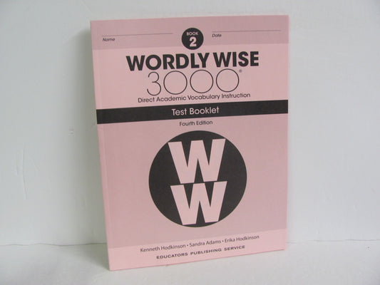 Wordly Wise 3000 EPS Tests  Pre-Owned 2nd Grade Spelling/Vocabulary Books