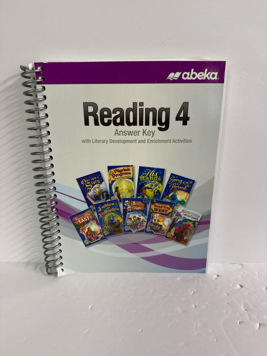 Reading 4 Abeka Answer Key  Pre-Owned 4th Grade Reading Textbooks