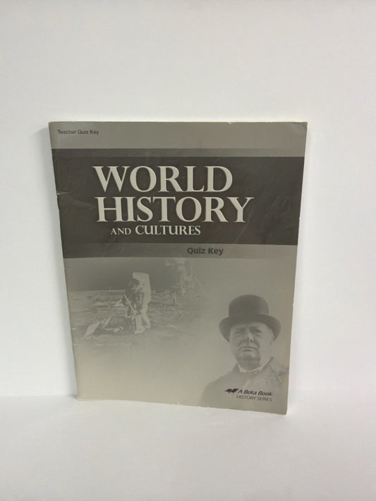 World History and Cultures Abeka Quiz Key Pre-Owned 10th Grade History Textbooks