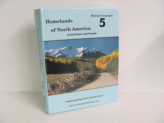 Homelands of North America Rod & Staff Student Book Pre-Owned History Textbooks
