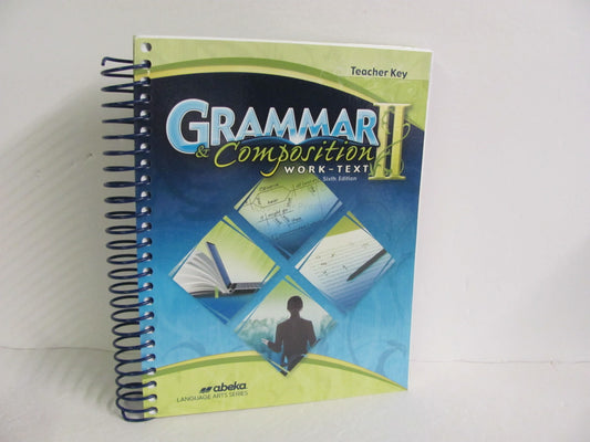 Grammar II Abeka Teacher Key  Pre-Owned 8th Grade Language Textbooks