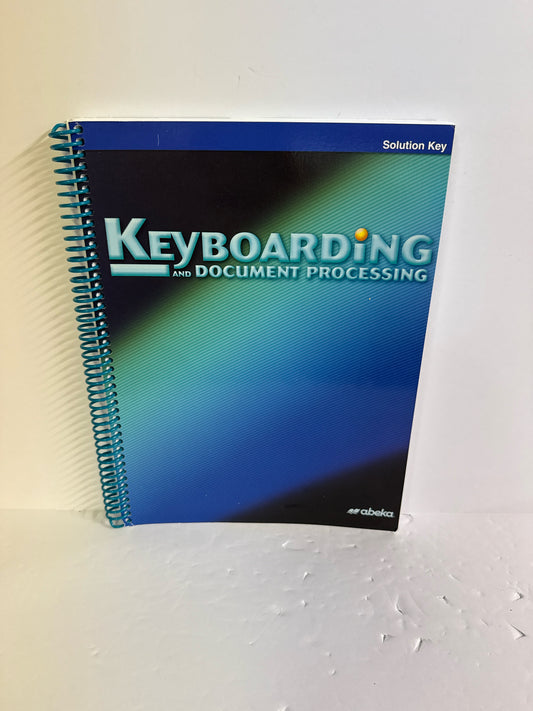 Keyboarding Abeka Solution Key Pre-Owned High School Electives Books