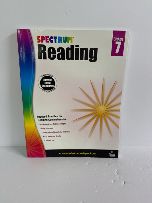 Spectrum Reading Carson Dellosa Student Workbook Pre-Owned Language Textbooks