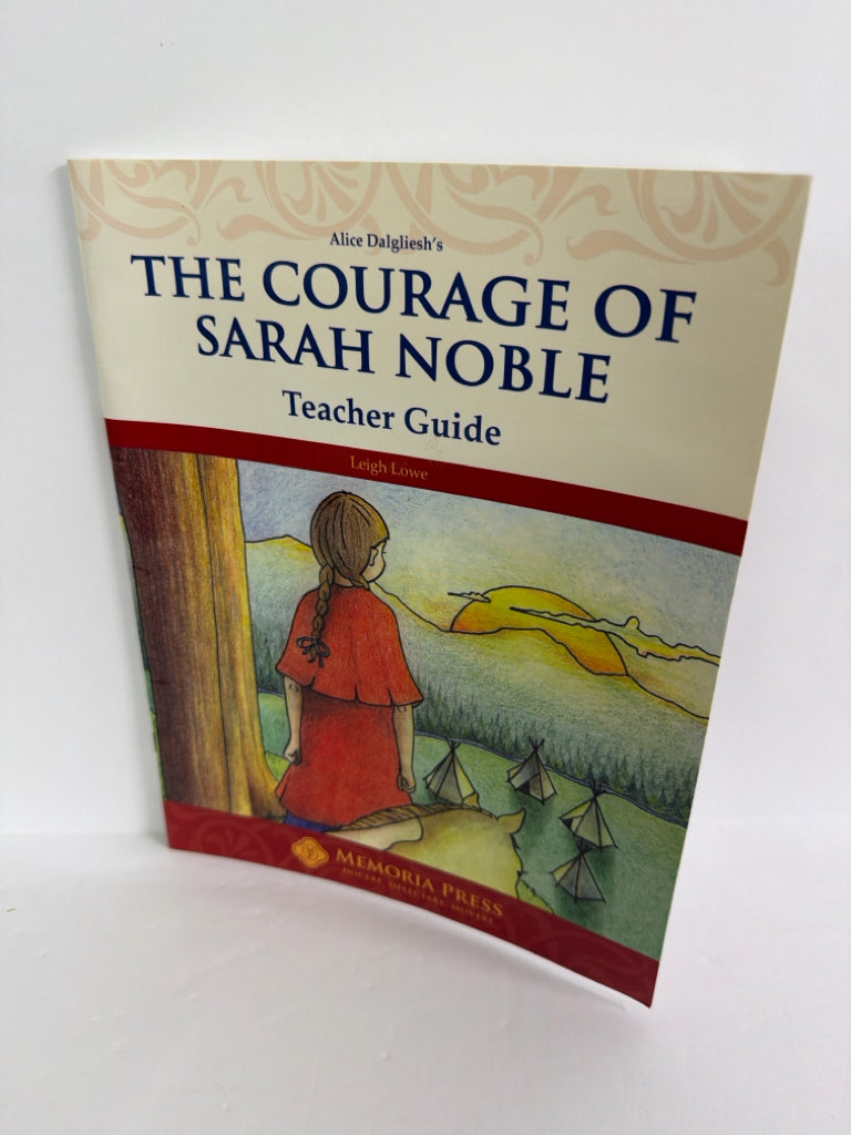 The Courage of Sarah Noble Memoria Press Teacher Guide  Pre-Owned Memoria Press