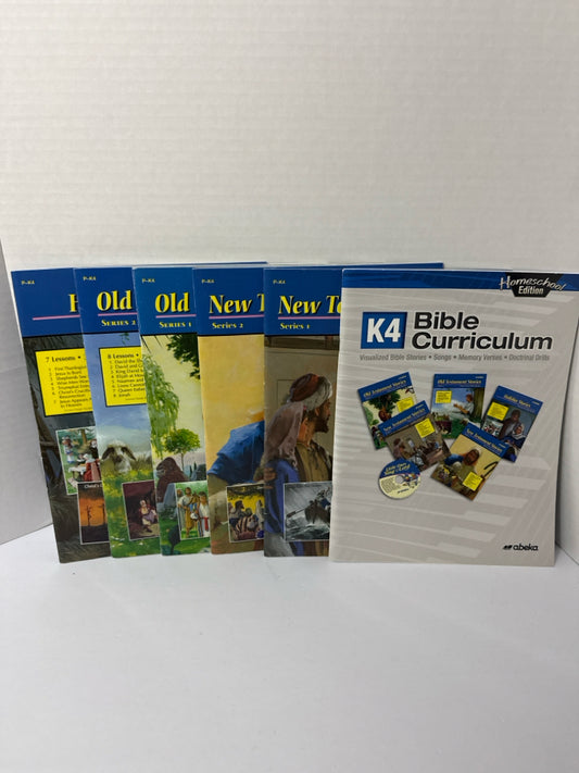 Bible Curriculum Abeka Set  Pre-Owned K4 Bible Textbooks