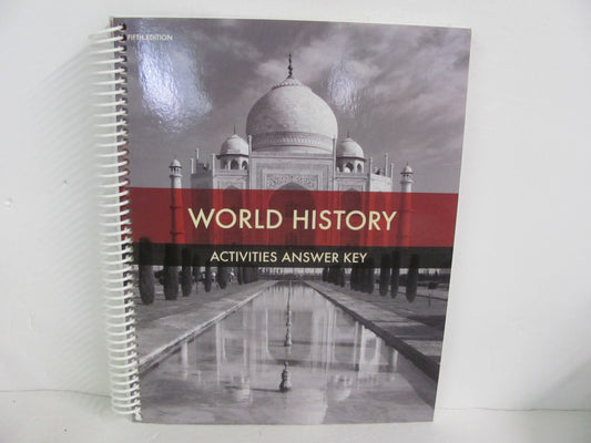 World History BJU Press Activity Key Pre-Owned 10th Grade History Textbooks