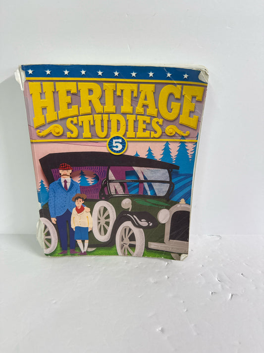 Heritage Studies 5 BJU Press Student Text  Pre-Owned 5th Grade History Textbooks
