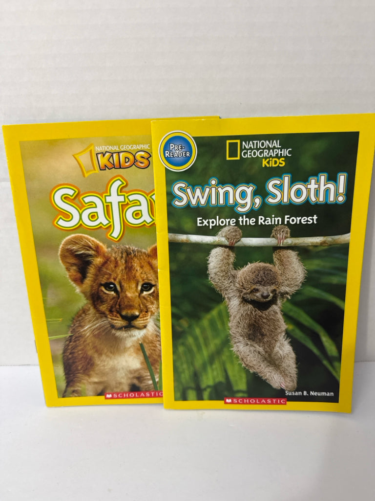 Swing, Sloth and Safari National Geographic Kids Animals/Insects Books