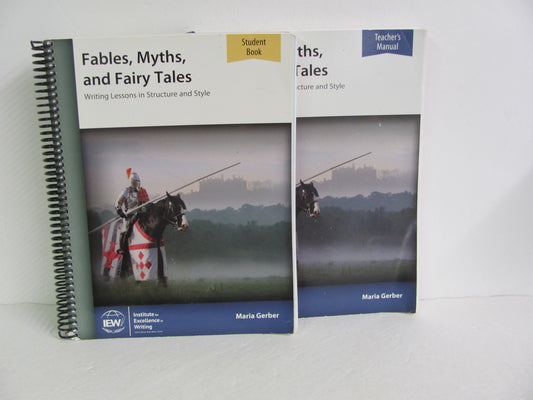 Fables, Myths, and Fairy Tales IEW Set  Pre-Owned Gerber Language Textbooks