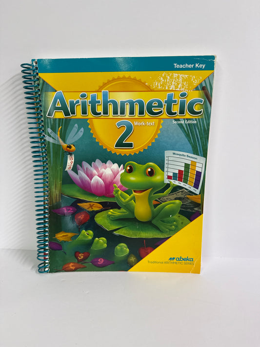 Arithmetic  2 Abeka Teacher Key  Pre-Owned 2nd Grade Mathematics Textbooks