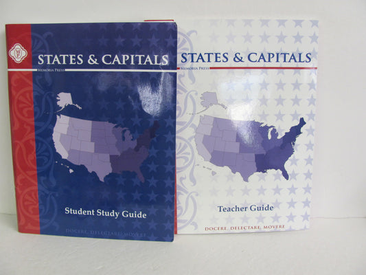 States and Capitals Memoria Press Set  Pre-Owned Elementary State History Books