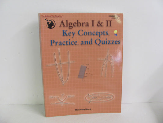 Algebra I & II Key Concepts, Practi Student Book Pre-Owned Mathematics Textbooks