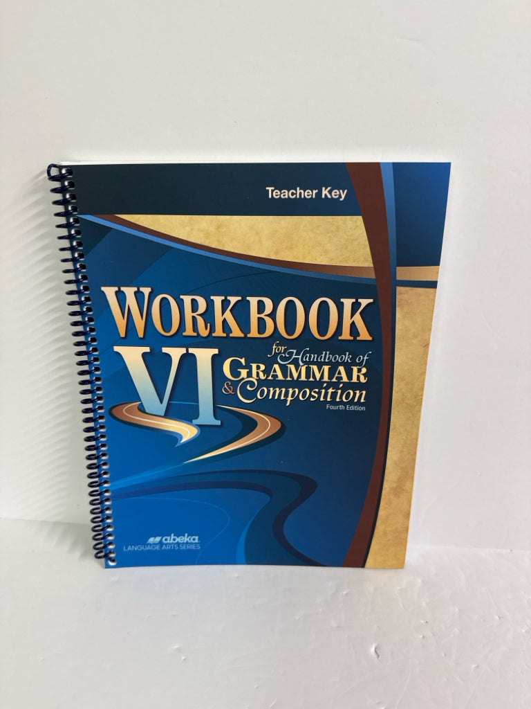 Workbook VI Abeka Teacher Key  Pre-Owned 12th Grade Language Textbooks