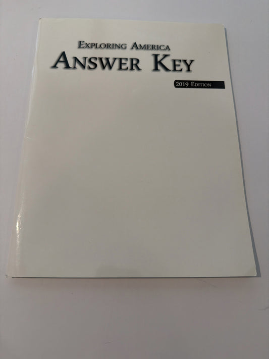 Exploring America Notgrass Answer Key  Pre-Owned High School History Textbooks