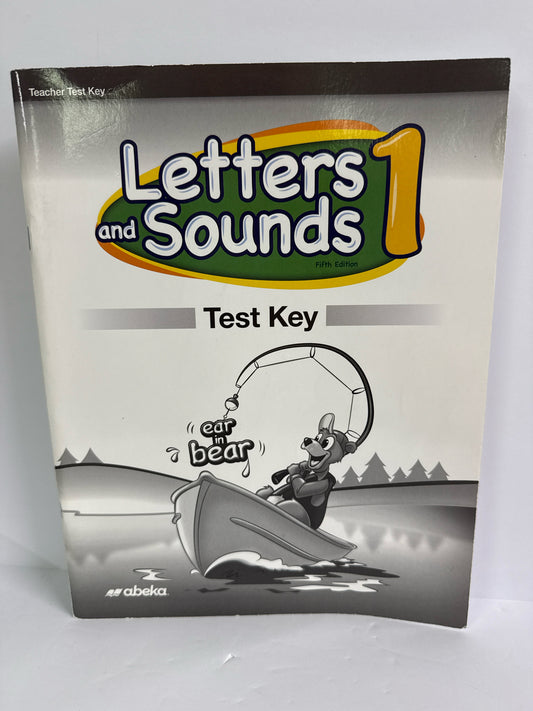 Letters and Sounds Abeka Test Key Pre-Owned 1st Grade Phonics